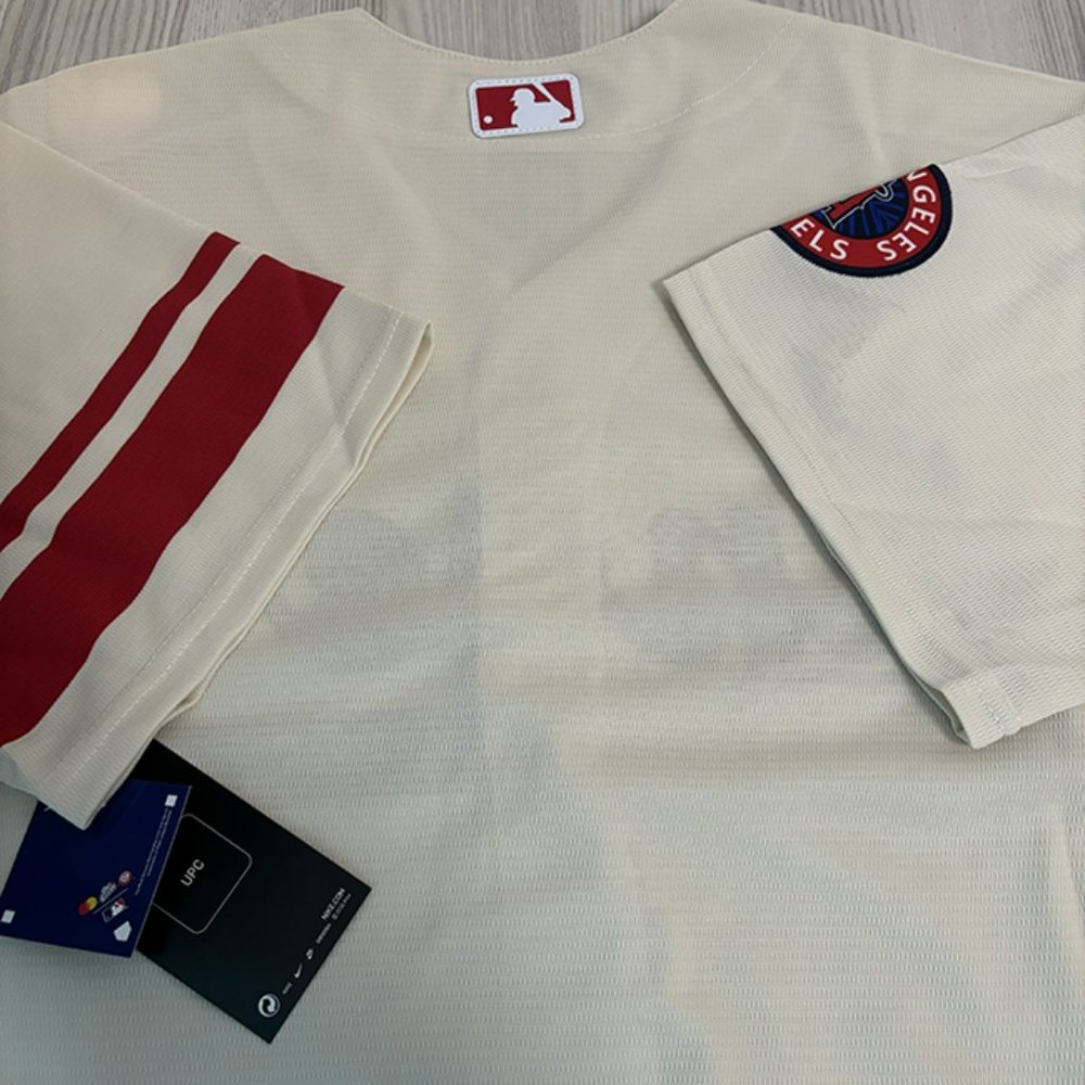 Nike MLB White Los Angeles Angels Baseball Jersey - Picture 5 of 5